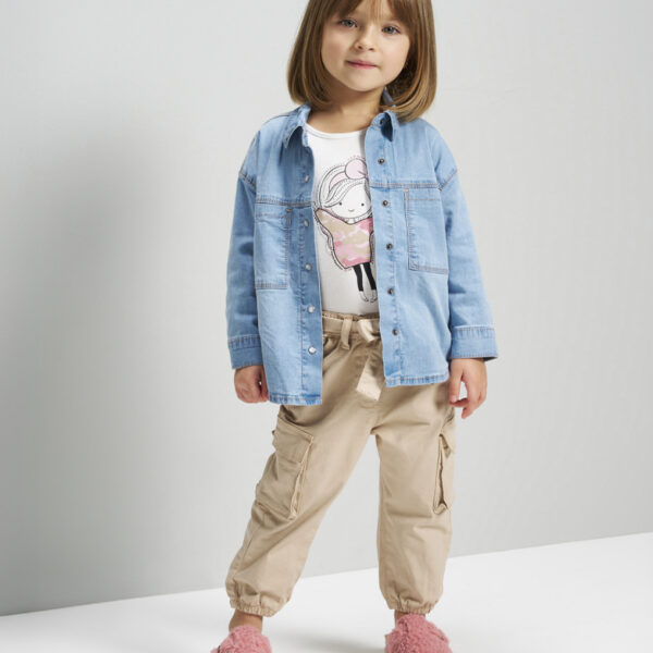 Pantalone tasconato beige